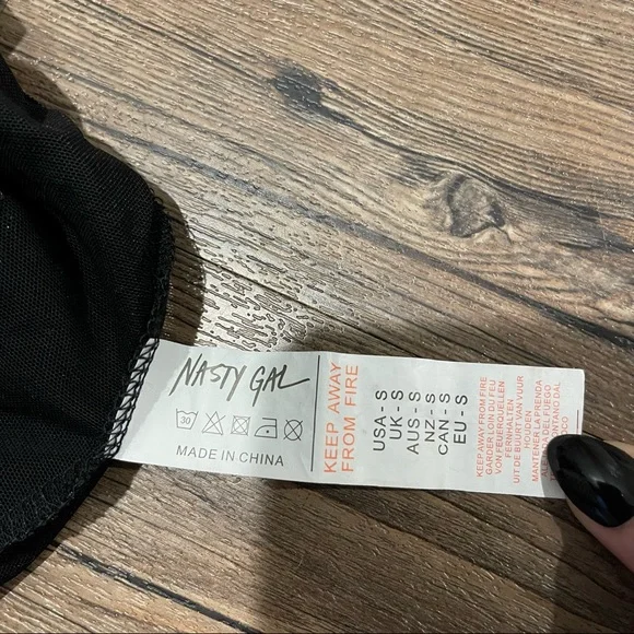 Nasty Gal | Such a Mesh Black Bodysuit in Black - Picture 7 of 10